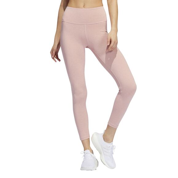 Women's Adidas Optime 7/8 Training Legging, Size M - Wonder Mauve Pink - Picture 1 of 14